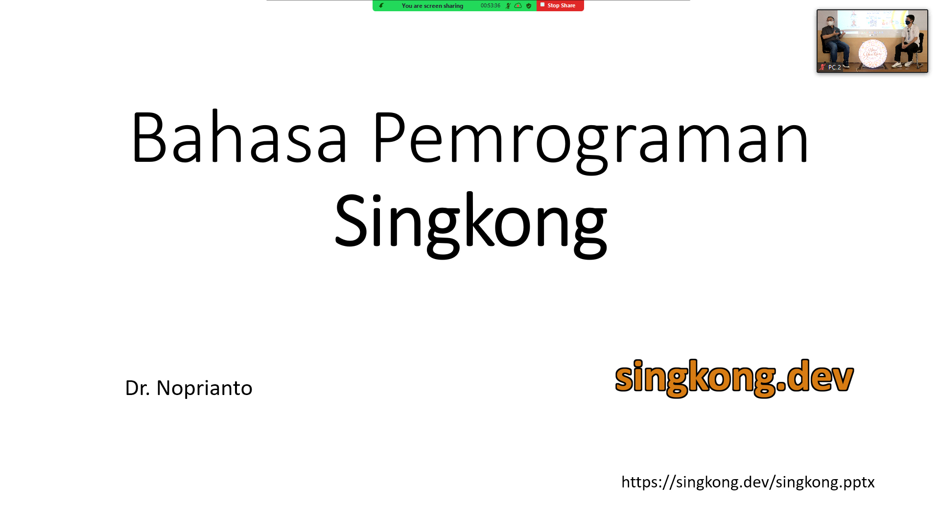 NYKC “Inside the Singkong Programming Language”